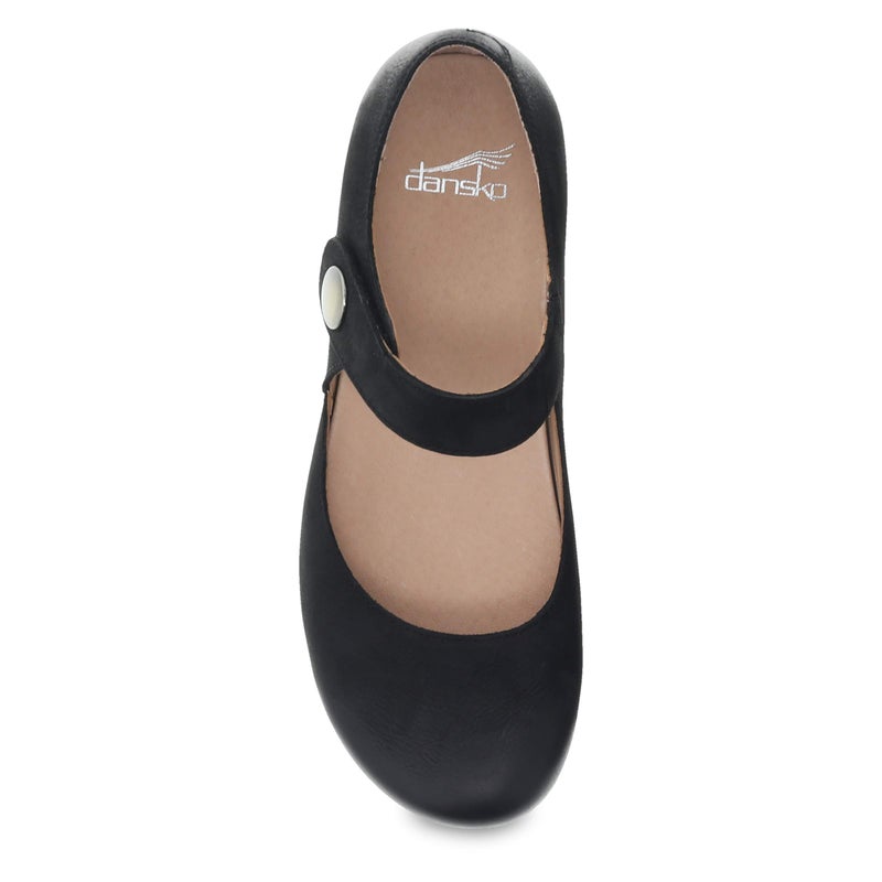 Dansko Beatrice Mary Jane Clog for Women - Memory Foam and Arch Support for All -Day Comfort and Support - Lightweight EVA Outsole for Long-Lasting Wear Black 5.5-6 M US - Image 2